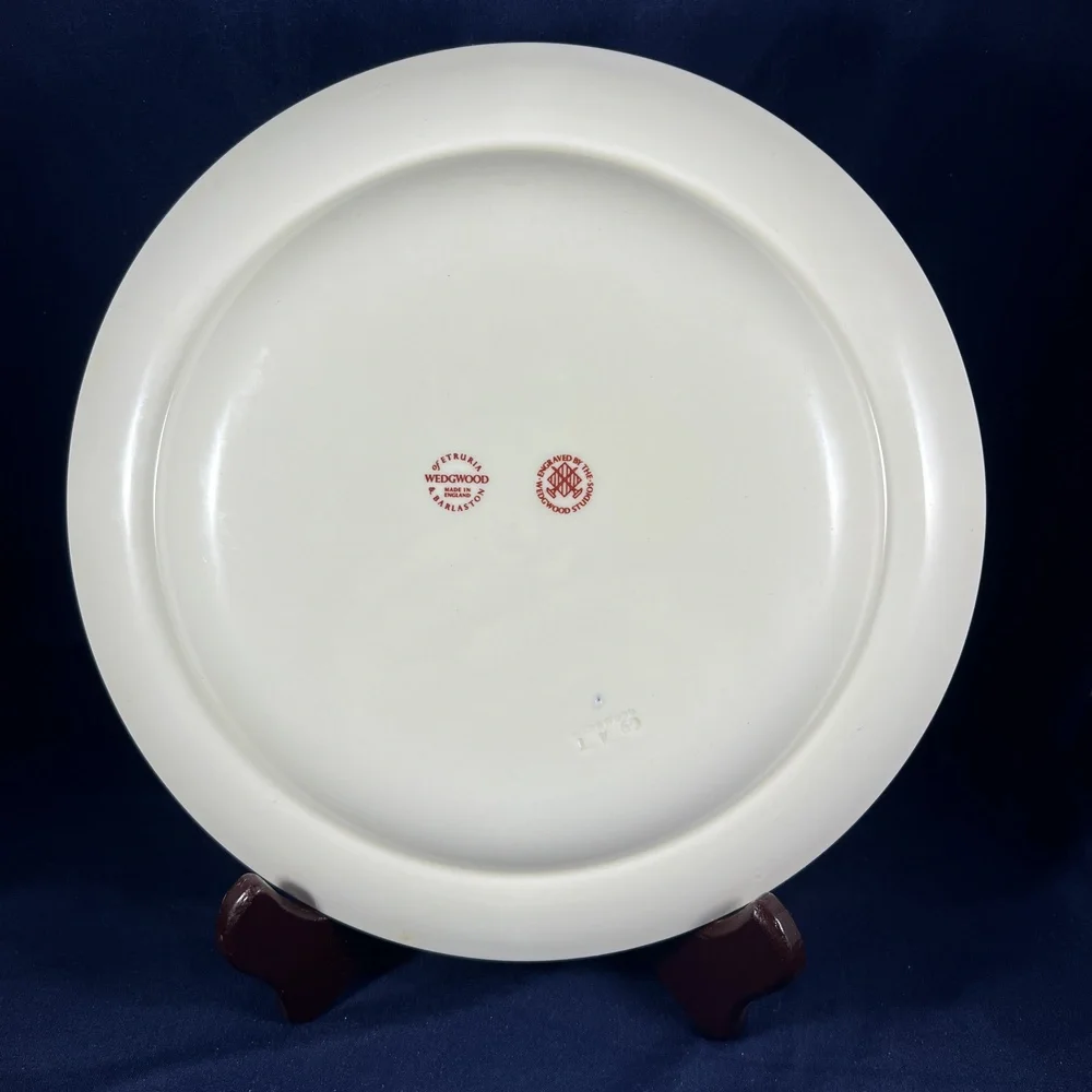 Wedgwood Plate Red Transferware Transportation Collectible Historic Display - Picture 2 of 2